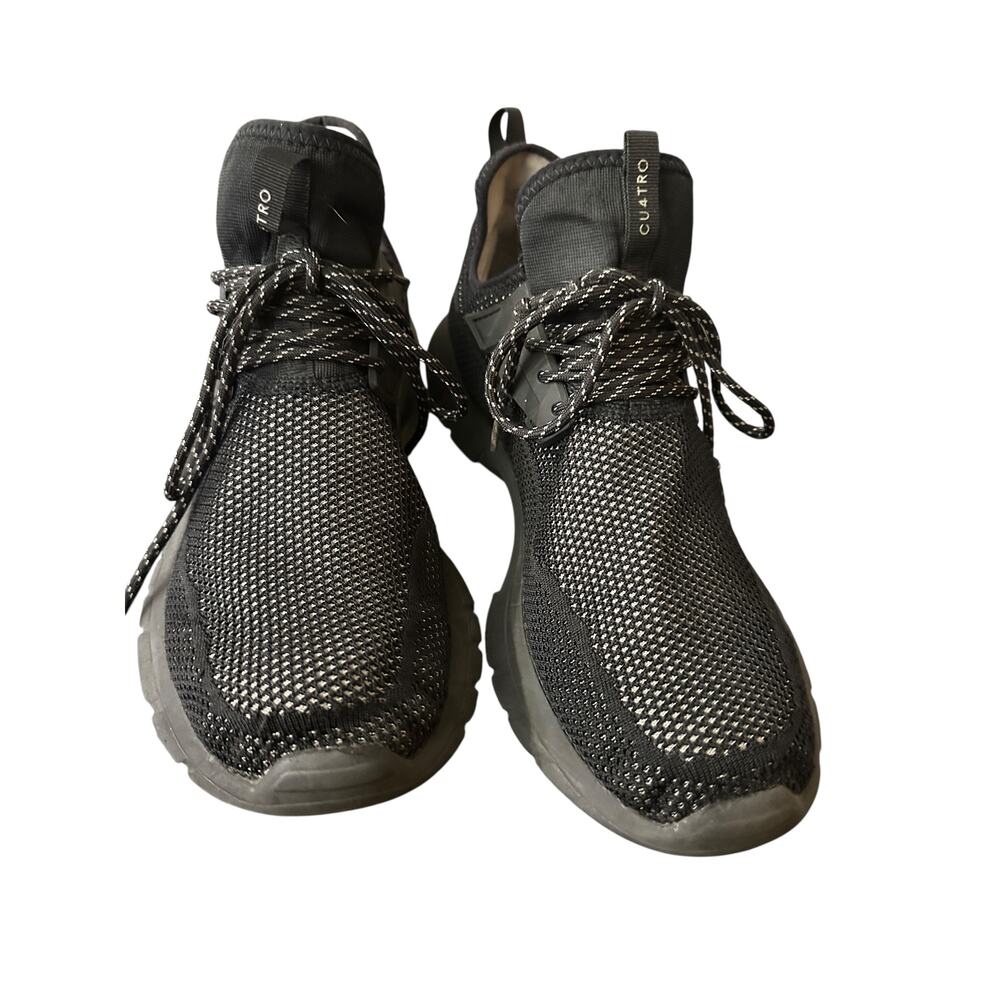 Cuatro Knit Sneakers Black Gray Men’s Size 12 | Lightweight Athletic Run Shoes
